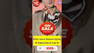 How to Tie Wear & Style 42in x 42in 106cm x 106cm Large Silk Scarf Tips #29 #Shorts