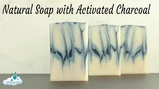 Making Natural cold process soap with activated charcoal