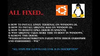 How to install Linux Terminal on Windows (Ubuntu 18.04)