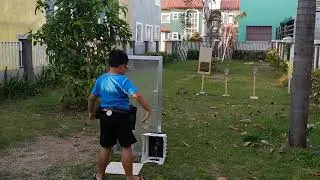 Airsoft kid shooting actionair ipsc 
