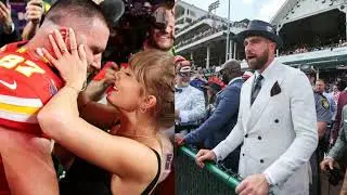 #traviskelce Makes Solo Appearance At #kentucky Derby Amidst Break Up Rumours With #taylorswift