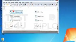 Open OpenOffice.org Writer application.