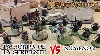 VIDEOINFORME- LA HORDA DE LA SERPIENTE VS NÚMENOR 600 PUNTOS -EL SEÑOR DE LOS ANILLOS ESDLA MESBG