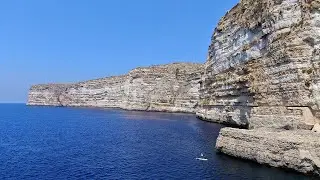 SUP in Xlendi Bay, Gozo