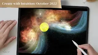 Abstract Art Prompts for October 2022 - Create with Intuition Series