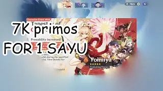 MY SAYU PULLS WERE...|Genshin impact