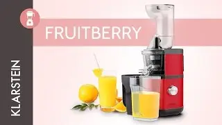 KLARSTEIN Fruitberry - Pomalý odšťavovač, 400 W, 60 ot./min.