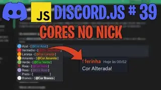 Sistema de Cores no Nick | Discord.js V14 #39