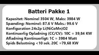 EIG M087040C-01 electric car battery  pack