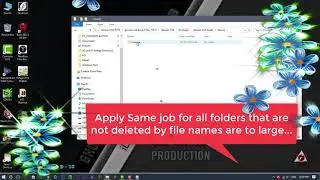 File Name is to large Folder not deleted solution