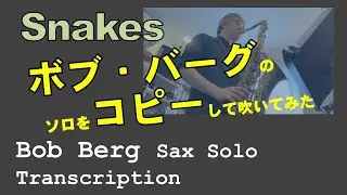 Snakes/Bob Berg sax solo transcription/ボブ・バーグのソロをコピーして吹いてみた