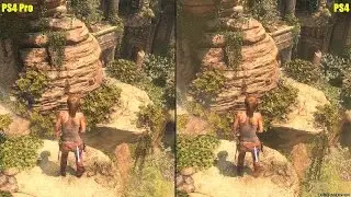 Rise Of The Tomb Raider PS4 Pro Enriched Visuals Vs PS4 Graphics Comparison
