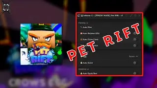 PET RIFT SCRPT AUTO FARM/MINE | AUTO HATCH | OPEN GUI | AUTO COLLECT TREFLES | MORE