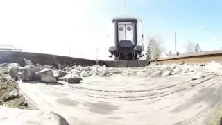 360 Video  - Željezničko-cestovni prijelaz Sokolska - pogled sa pragova