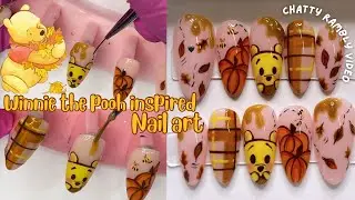 Fall winnie the pooh inspired nail art! 💅🏼 + rambling as always 🤦🏻‍♀️💓