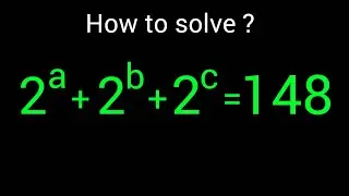 A Nice Algebra Problem | a=? , b=? , c=?