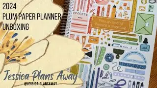 Plum Paper Planner 2024 neutral unboxing & flip-through