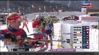 Биатлон  Кубок мира 2014 2015   Эстафета  Женщины  Трансляция от 13 12 14 из Австрии