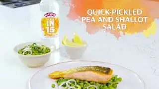 Quick-Pickled Pea and Shallot Salad with Pan-Fried Salmon Recipe - Sarson's