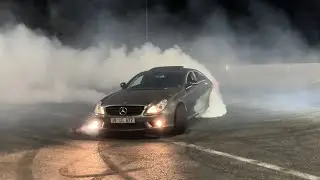 Mercedes CLS 5.5 kompressor vs 3.0 E36 BMW | Сходка БМВ | Гонки