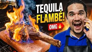 TOMAHAWK FLAMEADO CON TEQUILA