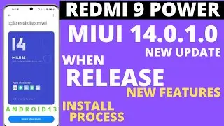 Redmi 9 Power Miui 14.0.1.0 New Update|New Upcoming Features| When Available