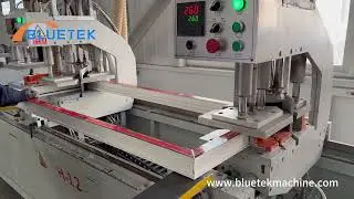 UPVC window four heads welding machine in BLUETEK customer's factory