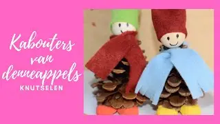 kabouter van denneappels knutselen