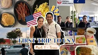 First Trip to the US from PH (Part 1) || Japan Airlines Experience,Texas Arrival & Lost in TARGET!