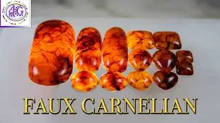 FAUX Carnelian Jasper  - Imitation Gemstone - Polymer Clay Tutorial