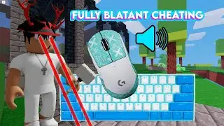Blatant Cheating in Roblox Bedwars ASMR🤩 NK Cream & Logitech G Pro X Superlight Gameplay