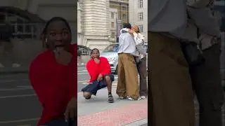 Demzy Baye dancing on the streets of London .