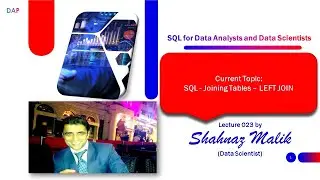 023 - SQL for Data Analysts and Data Scientists - SQL - Joining Tables - LEFT JOIN