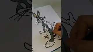 Pinta conmigo a Buggs Bunny ❤️ #dibujo #pintura #looneytoons  #artedigital #tutorialdedibujo