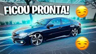 O CIVIC FICOU PRONTO! suspensão a ar e roda aro 20”