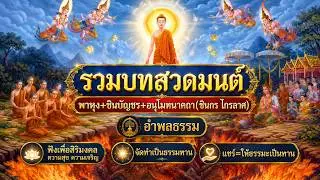 รวมบทสวดมนต์ พาหุง+ชินบัญชร+อนุโมทนาคาถา(ชินกร ไกรลาศ)