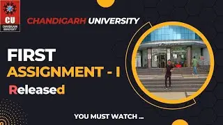 First Assignment of Chandigarh university|#CUIDOL ASSIGNMENT| You must watch| #chandigarhuniversity