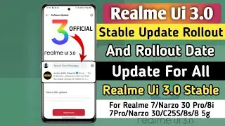 Realme Ui 3.0 Android 12 Stable Update Rollout And Date 🤩 | Realme Ui 3.0 Stable Update - Date