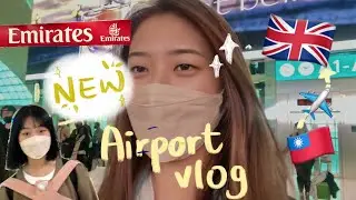Airport Vlog | We are back in the UK! +We spent our night sleeping in Dubai airport (not great)