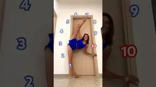 Flexibility challenge / over middle split / Lera the gymnast 