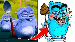 Grizzy & the Lemmings | Compilation 🎨 Funny Drawing Memes