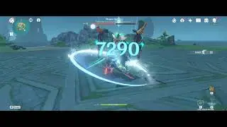 Genshin Impact Eula solo Maguu Kenki (Samurai) No damage