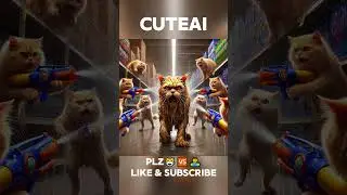 Zombie Survival! Zombies vs  Cats Which side will survive😹🆚🧟‍♂️#ai #aicat #cute #catcute