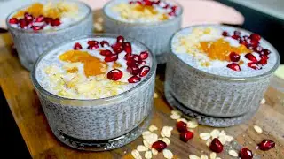 I eat it at night and do not gain weight. Chia superfood pudding. Overnights oats