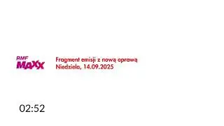 RMF MAXX - Fragment emisji w nowej oprawie (14.09.2025)