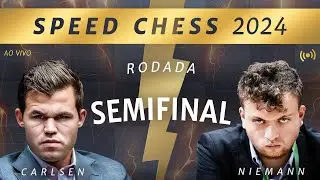 A MAIOR RIVALIDADE DO XADREZ AO VIVO - MAGNUS VS HANS - SEMIFINAL - SPEEDCHESS