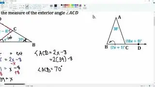4-2: Apply the Triangle Angle-Sum Theorem and Exterior Angle Theorem #3