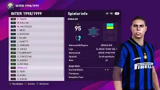 CLASSIC INTER MILAN 1998/1999 I Real Player Faces I PES 2020