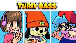 Friday Night Funkin' Turn-Bass - BPM - Diálogos - (BF Vs Melodii Vs PaRappa the Rapper (FNF Mod)