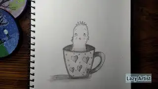 How to draw a chicken in a cup|| Pencil Shading Drawing||